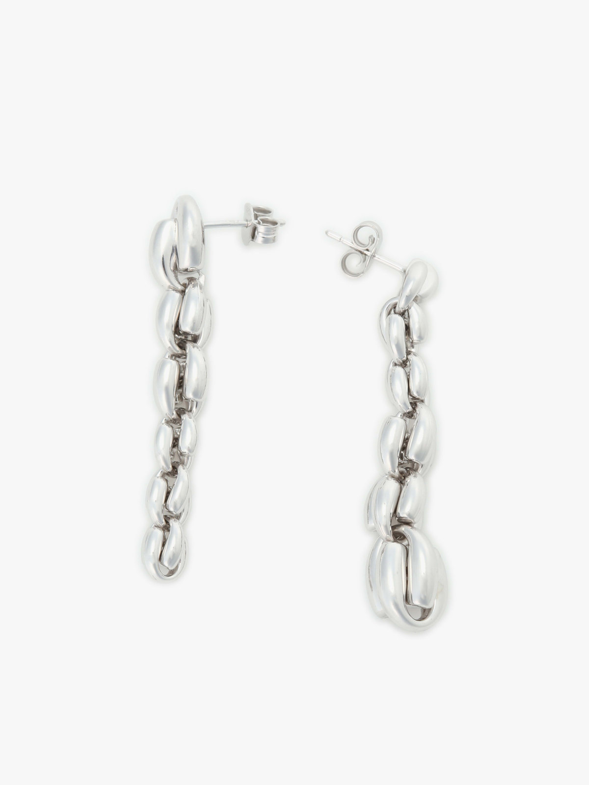 FEMME ウィメンズ 【Outlet】チェーン ピアス "Iconic - Hollow Silver Chain" シルバー