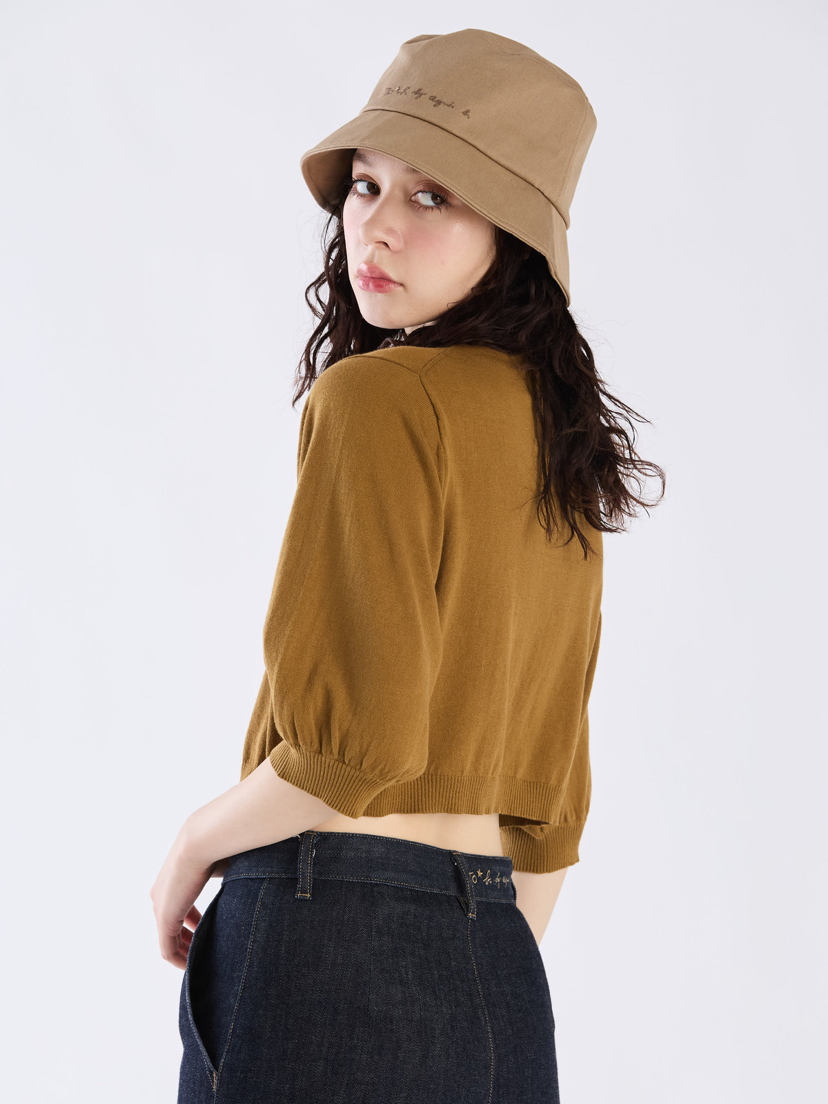 To b. by agnès b. 【Outlet】ショートスリーブニットカーディガン ブラウン