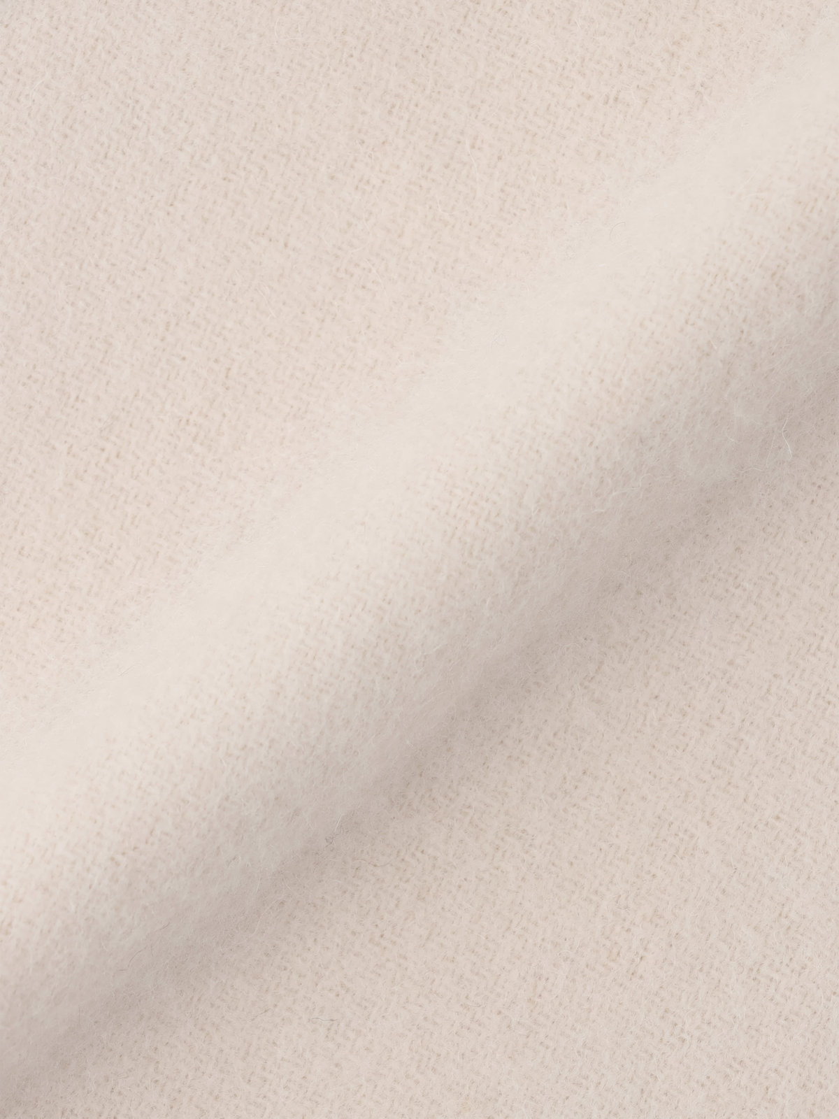 To b. by agnès b. ロゴ刺繍 ウール カシミア マフラー ホワイト系その他