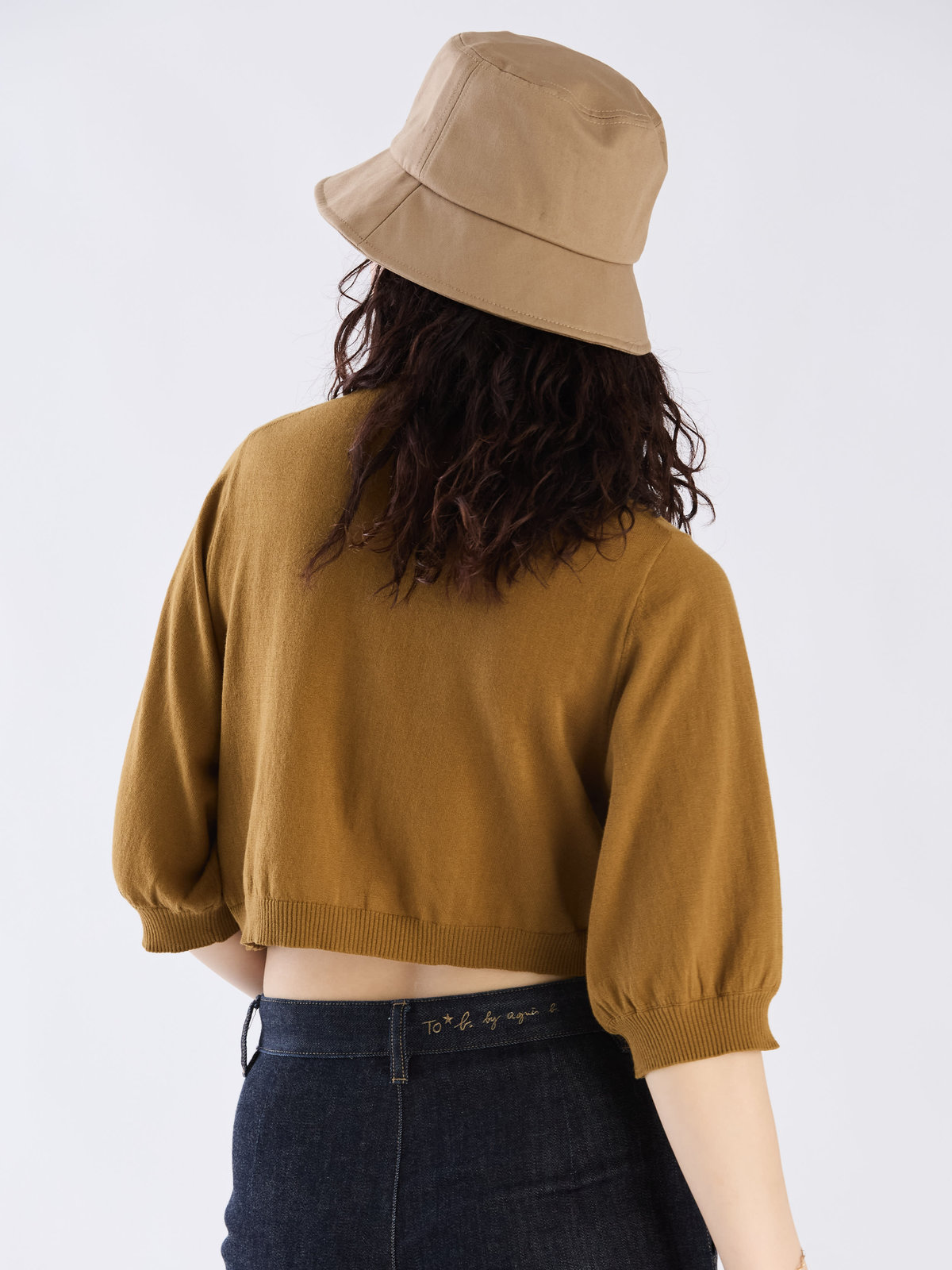 To b. by agnès b. 【Outlet】ショートスリーブニットカーディガン ブラウン