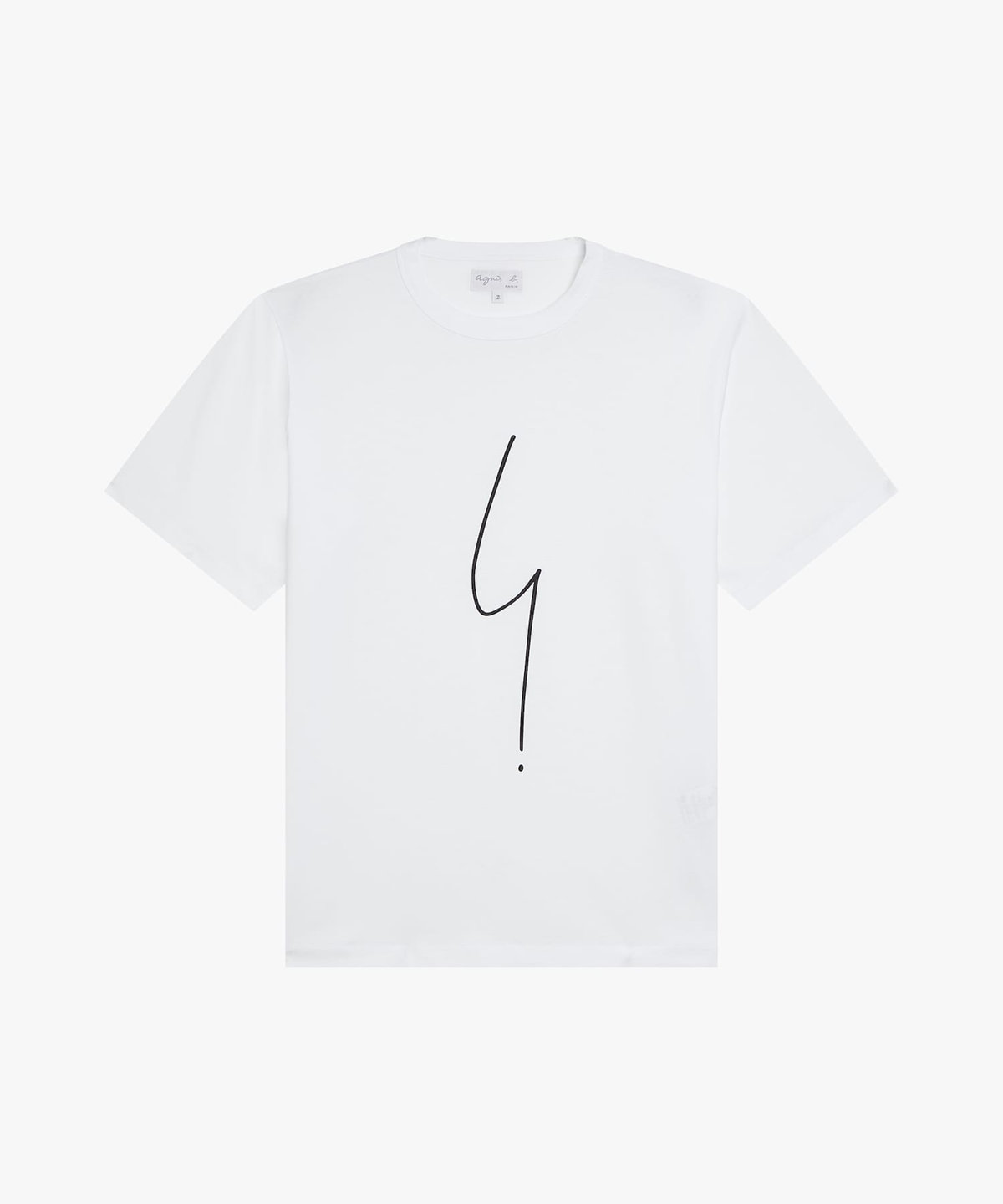 FEMME ウィメンズ アイコニック オーガニックコットン 半袖Tシャツ "Point d'Ironie" ホワイト