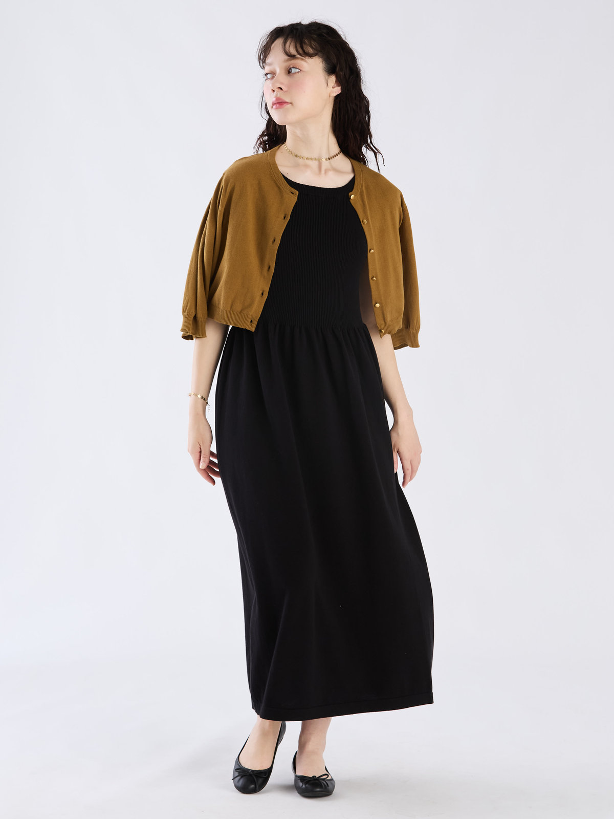 To b. by agnès b. 【Outlet】ショートスリーブニットカーディガン ブラウン