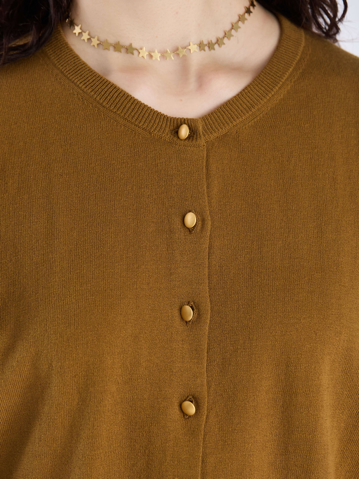 To b. by agnès b. 【Outlet】ショートスリーブニットカーディガン ブラウン