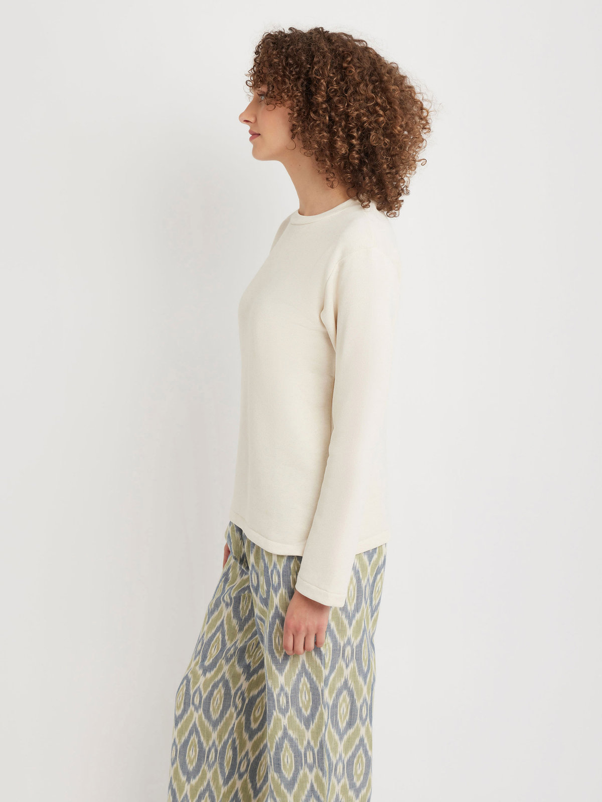 FEMME ウィメンズ 裏起毛 長袖 スウェット ”Roulote” グレー