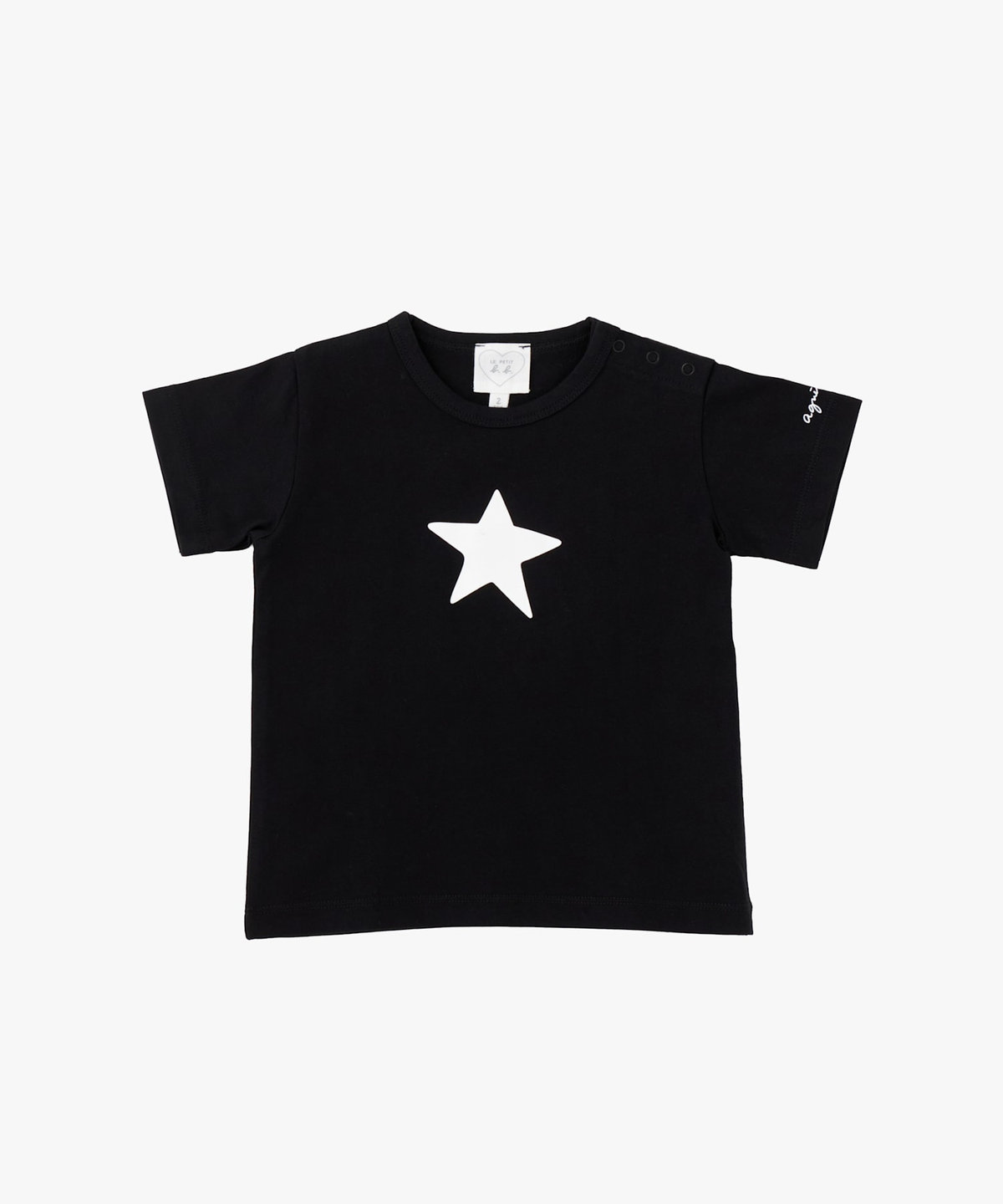 ENFANT ベビー ベビー アイコニック コットン 半袖 Tシャツ "Etoile" ブラック