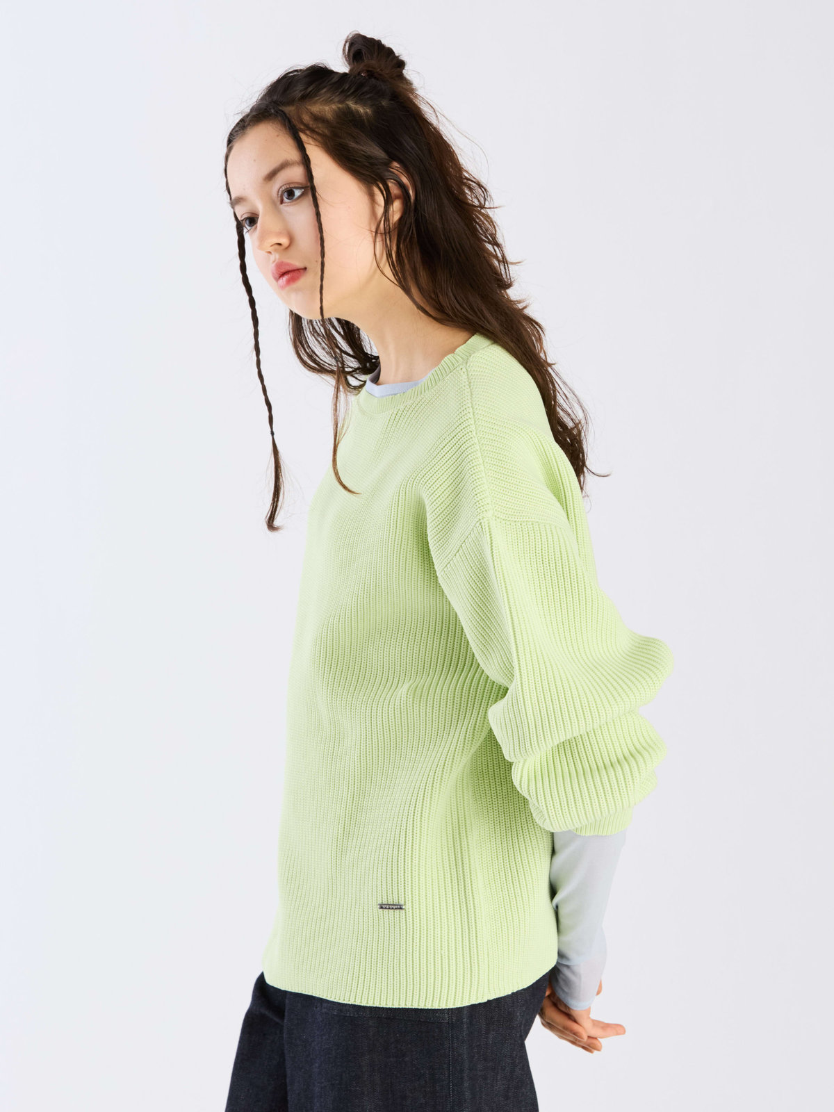 To b. by agnès b. 【Outlet】スポンジニットプルオーバー ブラック