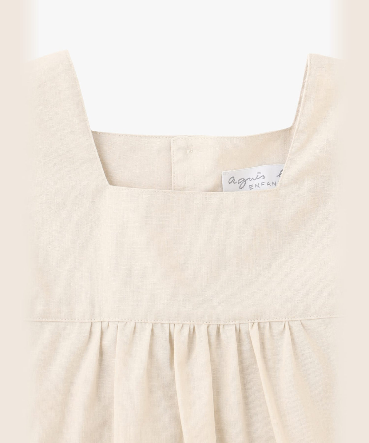 ENFANT ガールズ キッズ コットンリネン ノースリーブ ワンピース ベージュ系その他