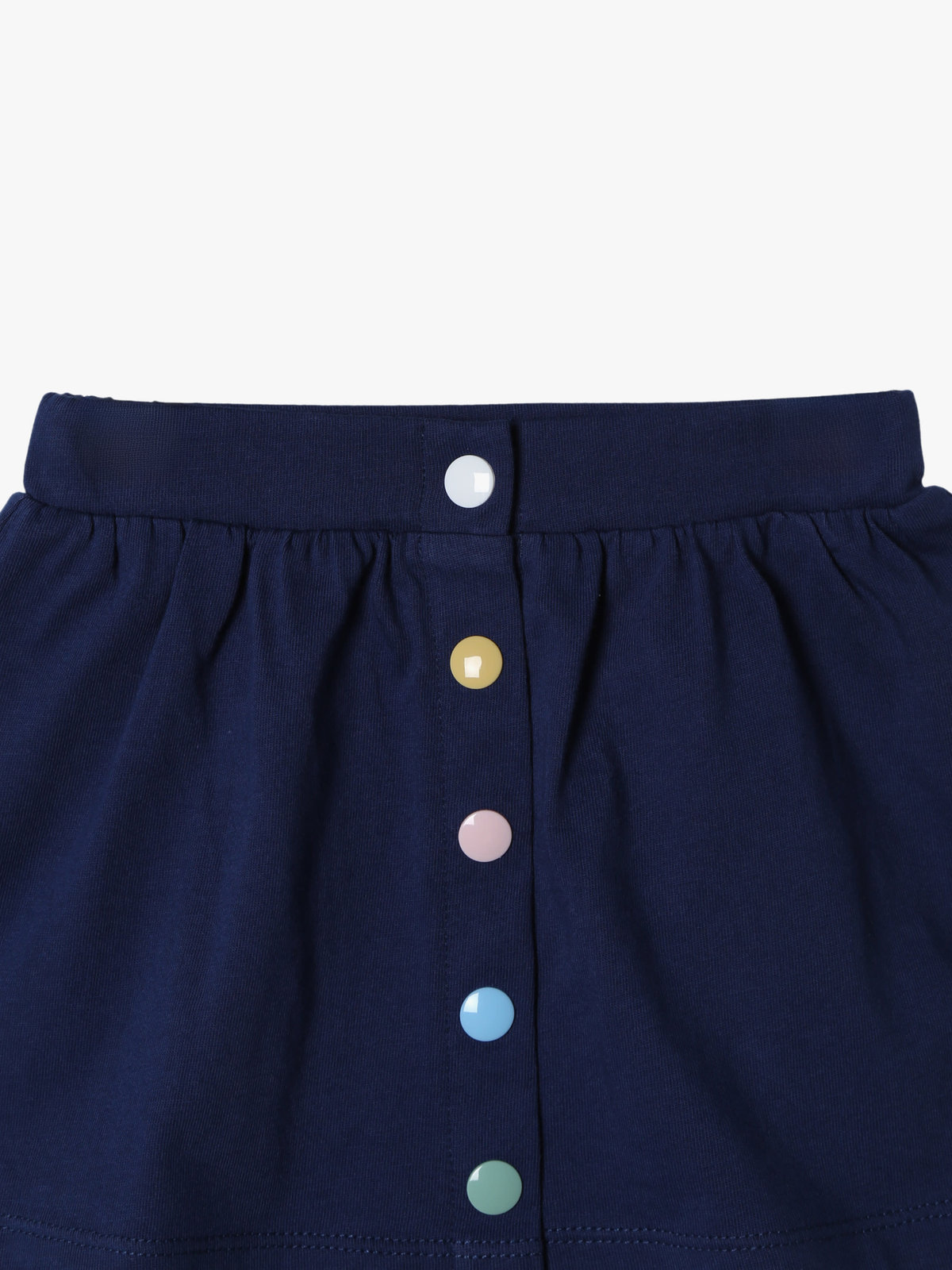 ENFANT ベビー ベビー マルチカラー コットン ミディアム スカート ネイビー