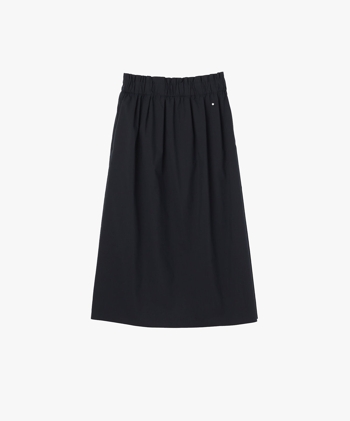 To b. by agnès b. ウエスト ギャザー フリル ロング スカート ネイビー