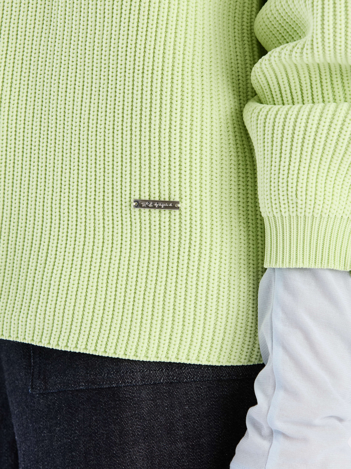 To b. by agnès b. 【Outlet】スポンジニットプルオーバー ブラック