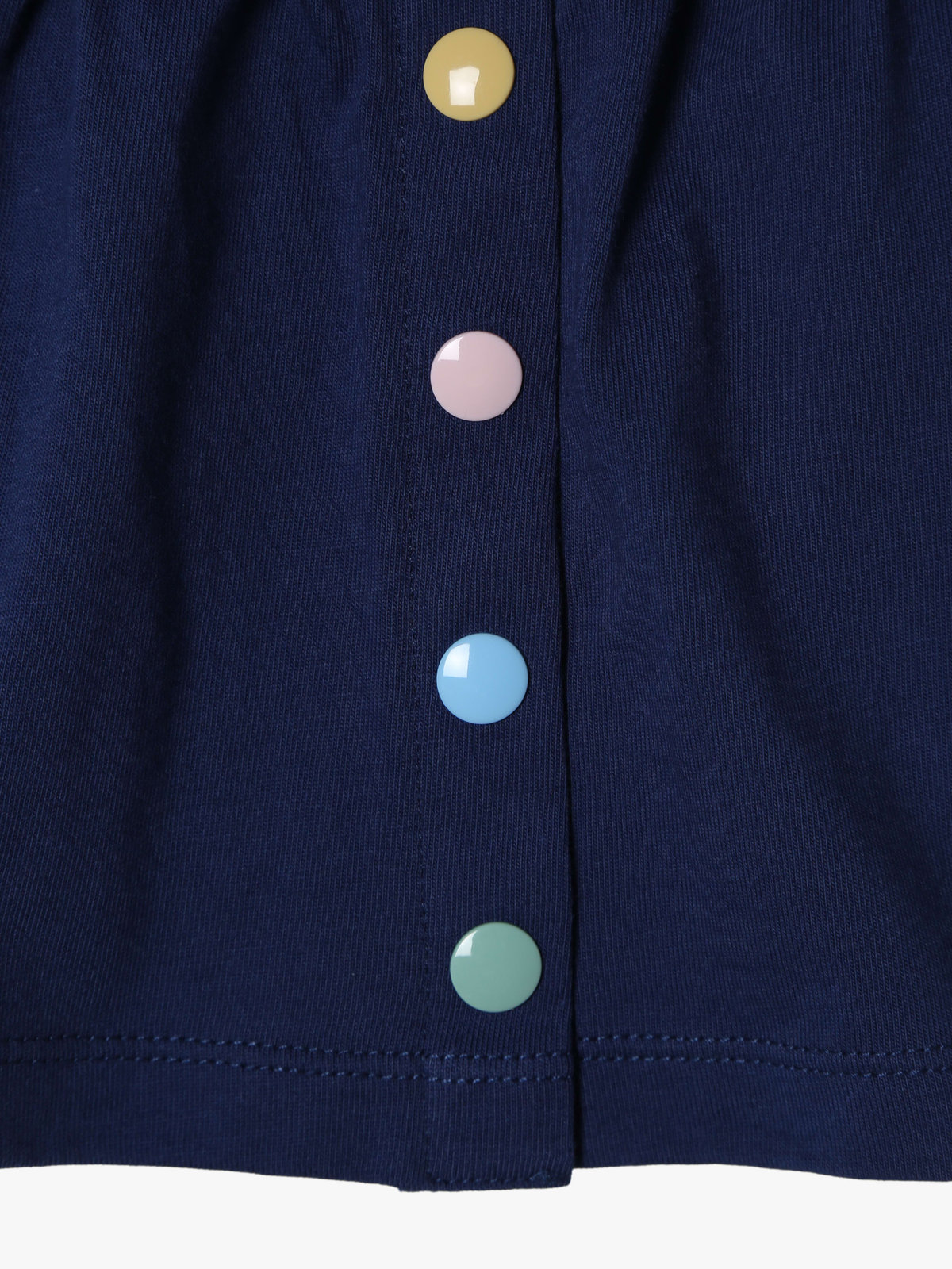 ENFANT ベビー ベビー マルチカラー コットン ミディアム スカート ネイビー