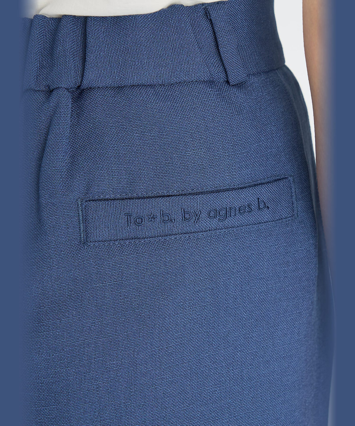 To b. by agnès b. オックスフォード ショートパンツ ネイビー