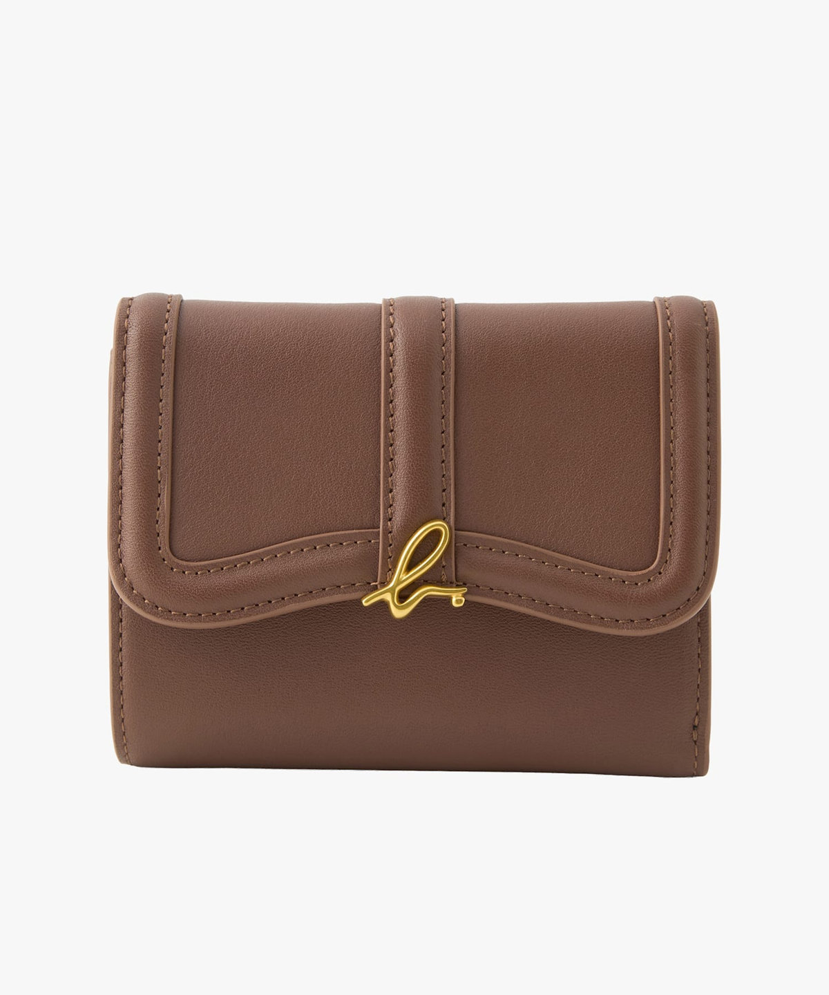 VOYAGE ウィメンズ バッグ＆ウォレット レザー 三つ折り ウォレット"Ingrid" ZAW03-01 ブラウン
