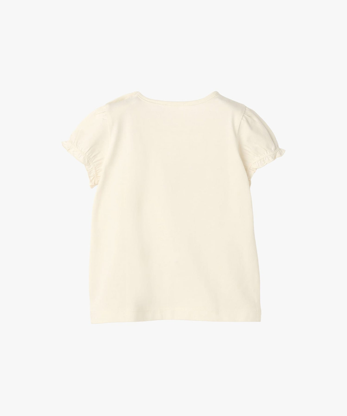 ENFANT ベビー ベビー ロゴ ボーダー プリント コットン 半袖 Tシャツ "Heart" ホワイト