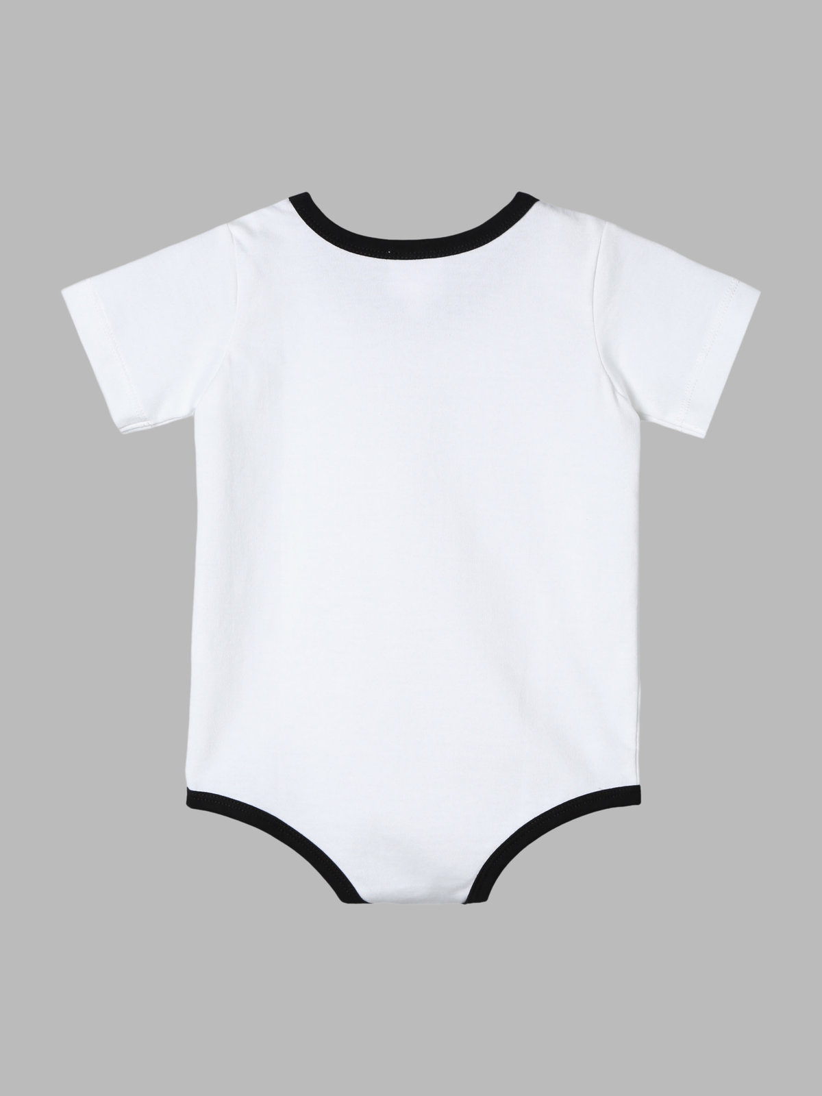 ENFANT ベビー ベビー ロゴ コットン 半袖 ボディスーツ 2枚組 ブラック