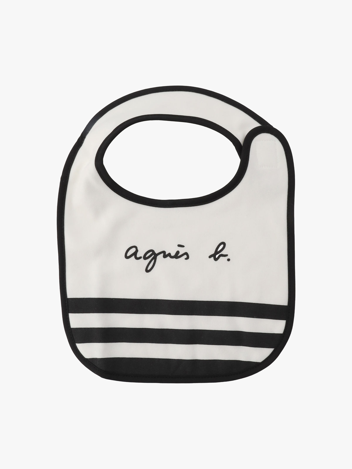 ENFANT ベビー ベビー ロゴ＆ボーダースタイ ホワイト×ブラック