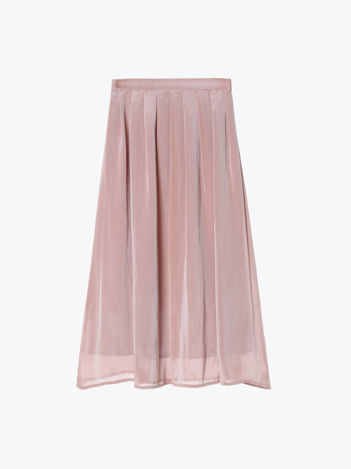 To b. by agnès b. 【Outlet】シャンブレー ロング スカート レッド