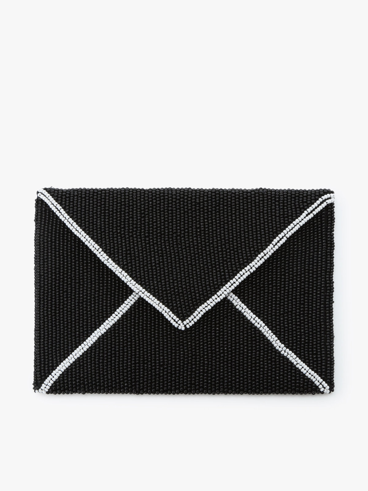 FEMME ウィメンズ ビーズ エンベロップ ポシェット ”Joelle” ブラック