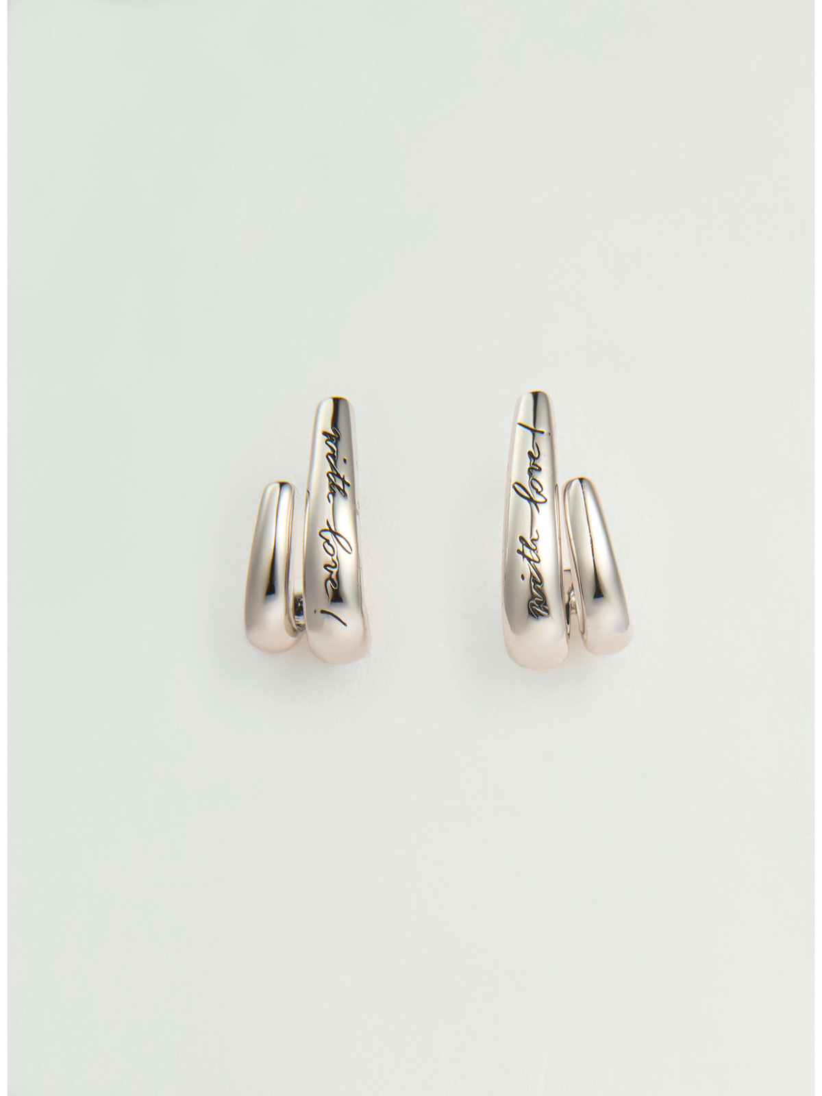 FEMME ウィメンズ フープ ピアス "Spiral Vibes" シルバー