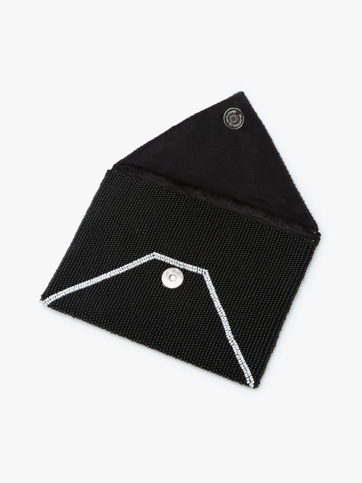 FEMME ウィメンズ ビーズ エンベロップ ポシェット ”Joelle” ブラック