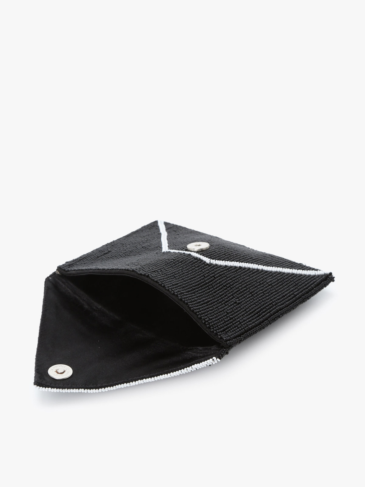 FEMME ウィメンズ ビーズ エンベロップ ポシェット ”Joelle” ブラック