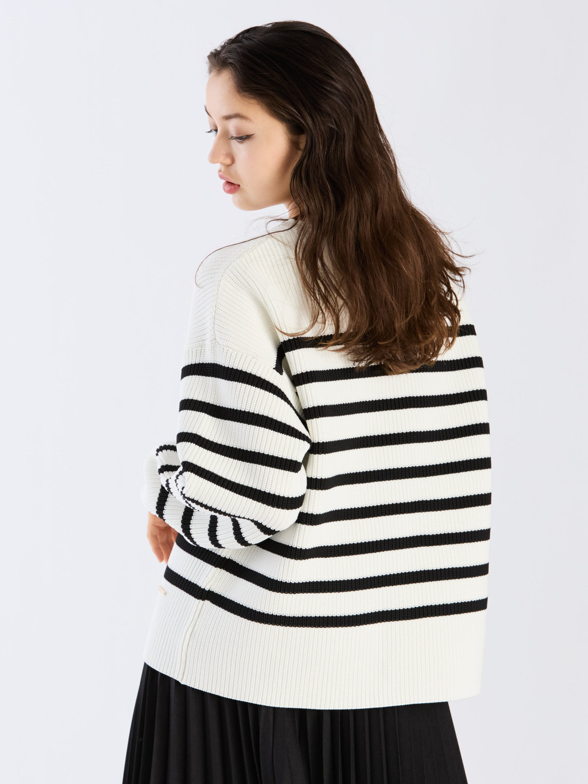 To b. by agnès b. 【Outlet】スポンジニットプルオーバー ホワイト