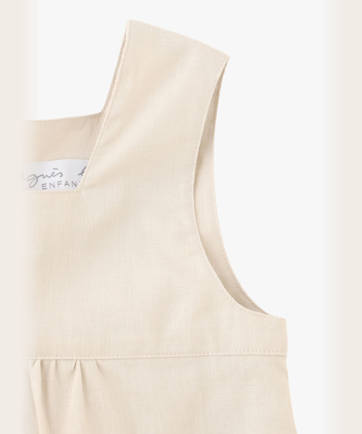 ENFANT ガールズ キッズ コットンリネン ノースリーブ ワンピース ベージュ系その他