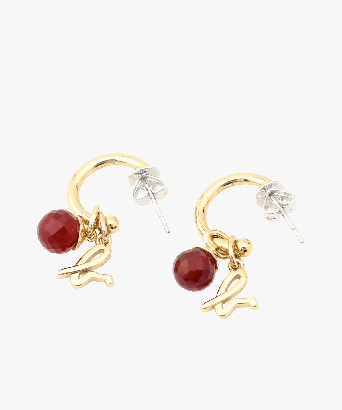 FEMME ウィメンズ ストーンピアス "Red Agate" レッド