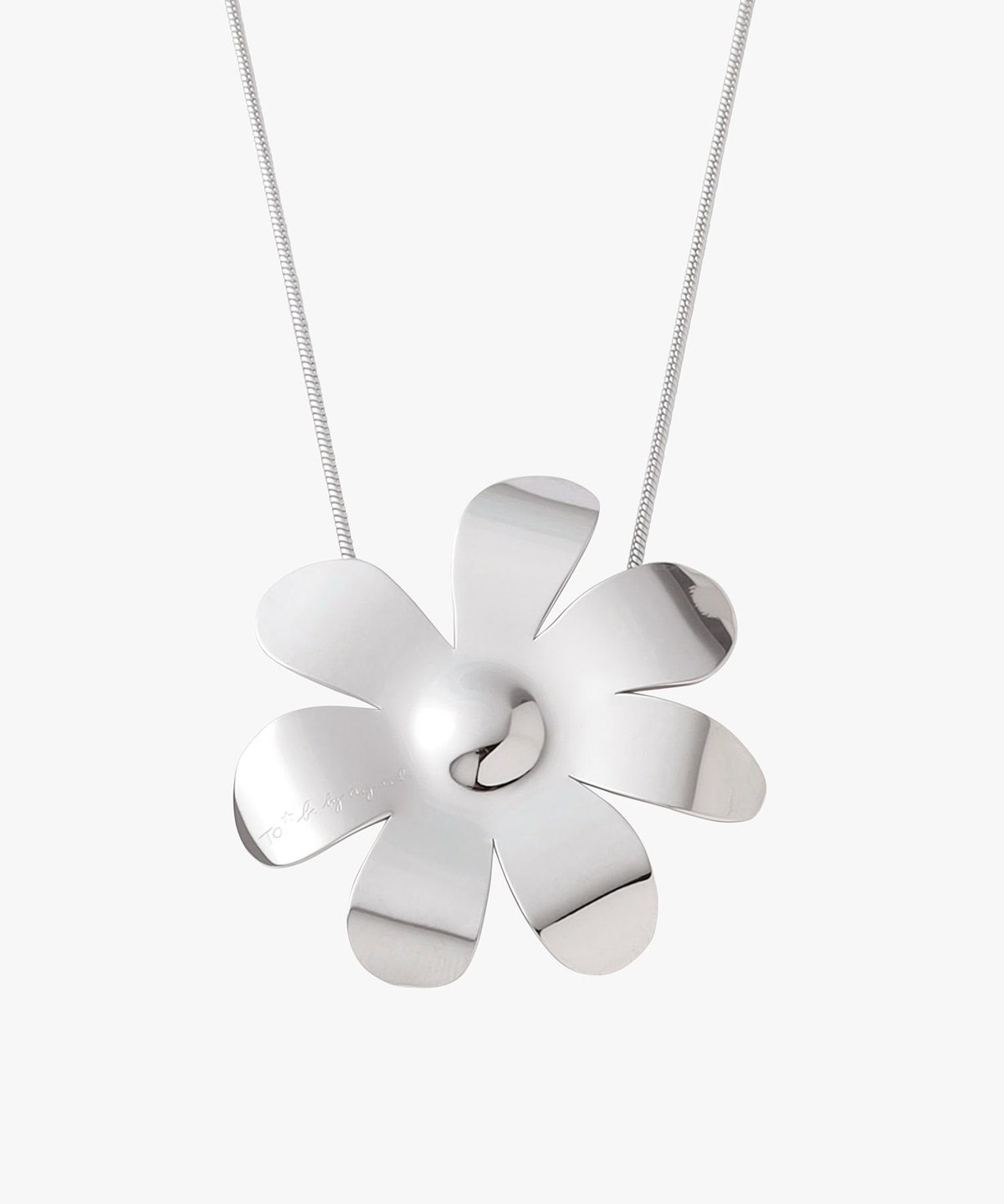 To b. by agnès b. フラワー チョーカー シルバー