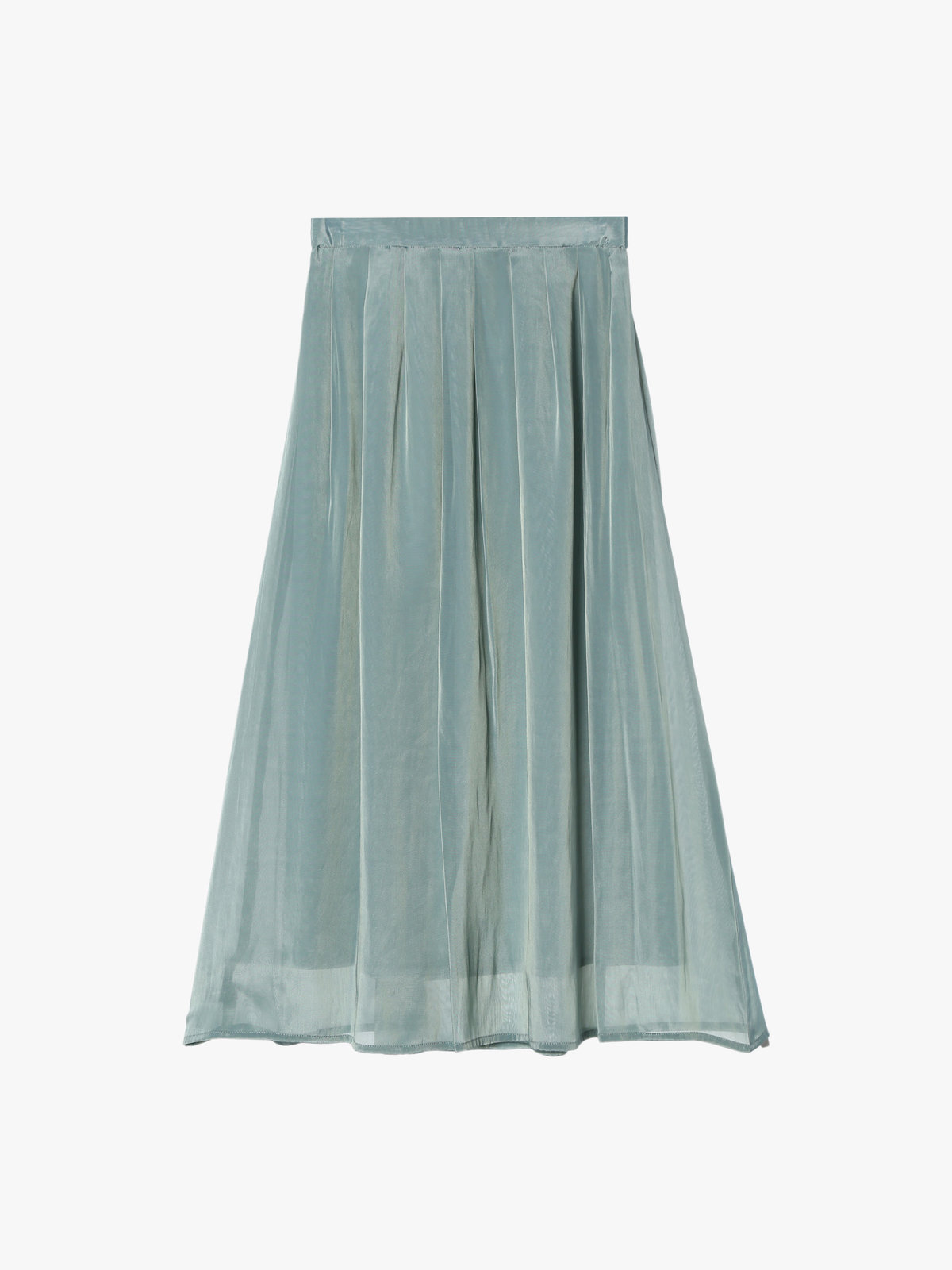 To b. by agnès b. 【Outlet】シャンブレー ロング スカート グリーン