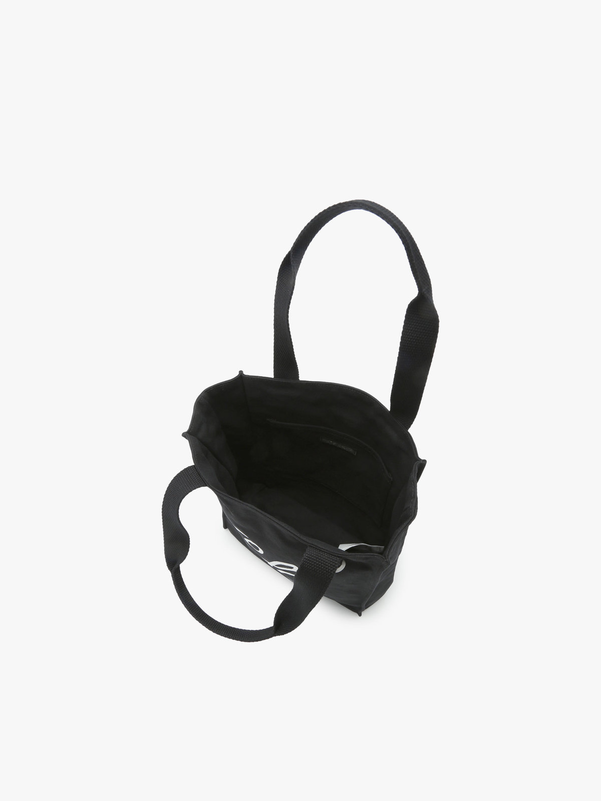 To b. by agnès b. コットン ロゴ ミニ トートバッグ ブラック