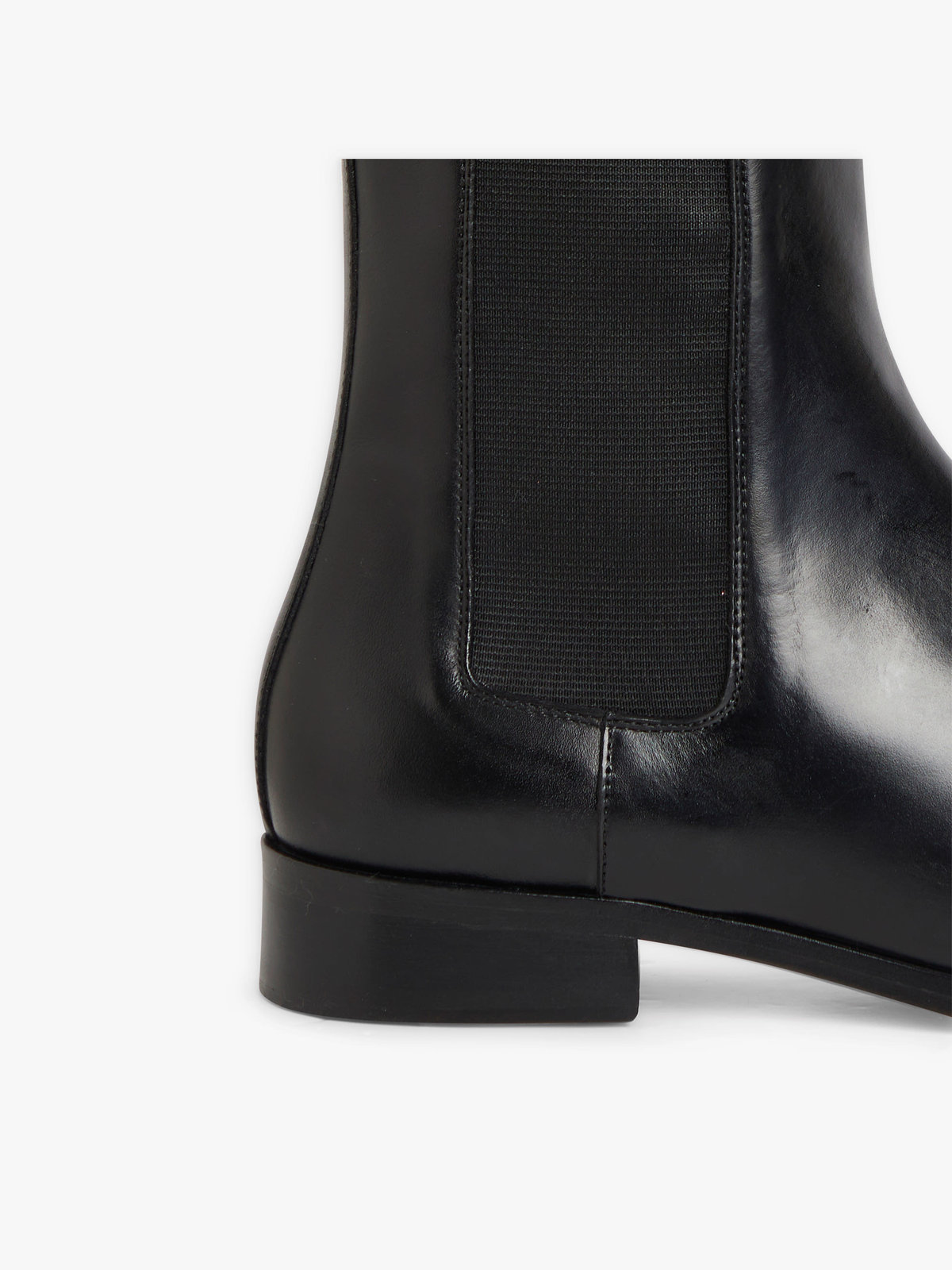 FEMME ウィメンズ レザー サイドゴア ブーツ ”Leandra” ブラック