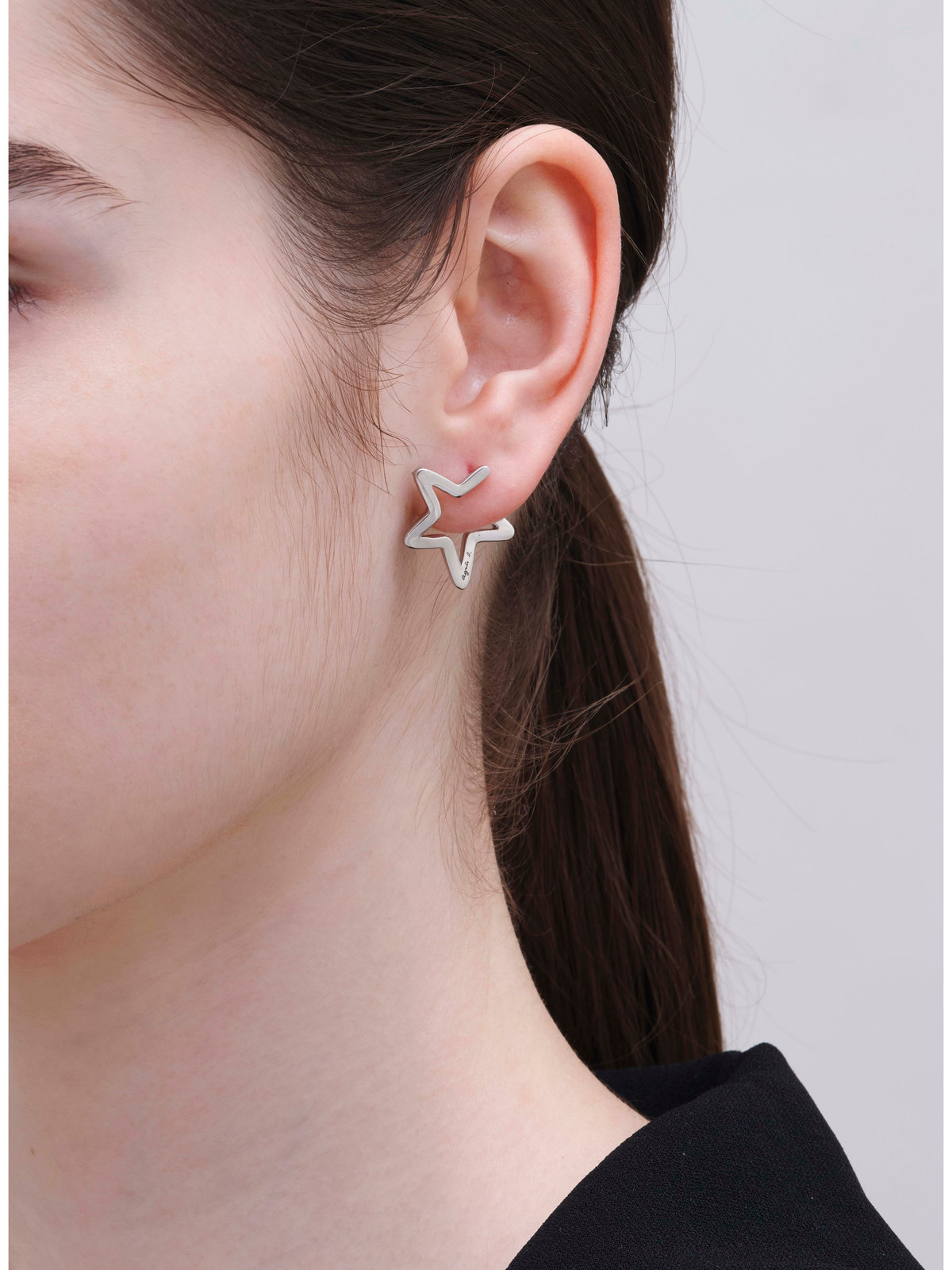 FEMME ウィメンズ スターモチーフ ピアス "Rock Star" シルバー