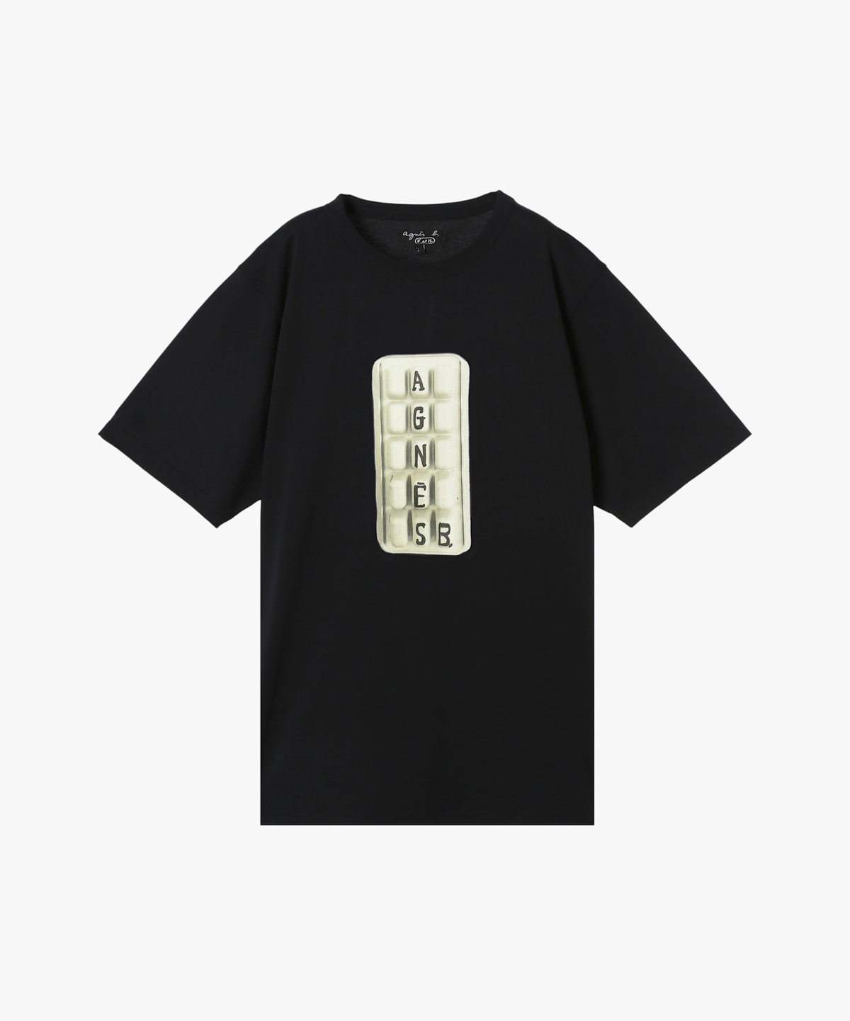 FEMME ウィメンズ 【by R 限定品】agnes b. フォトプリント コットン 半袖 Tシャツ ブラック