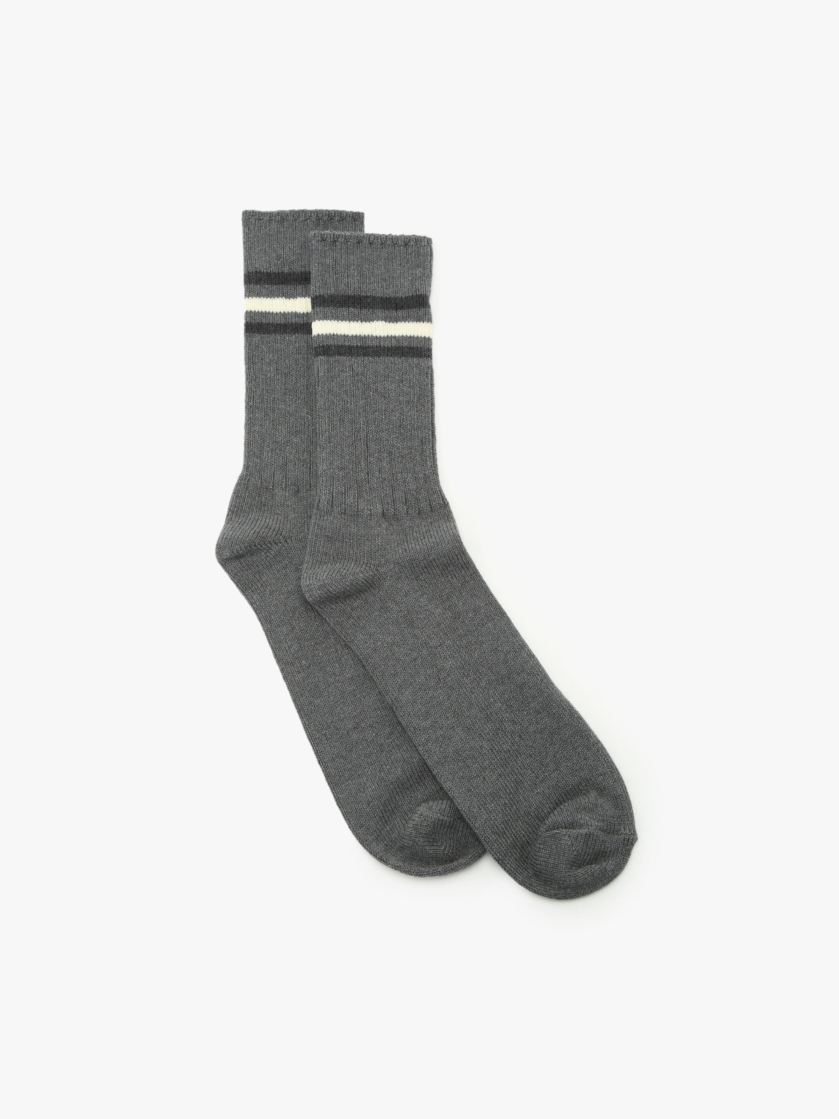 HOMME メンズ メンズ ソックス グレー