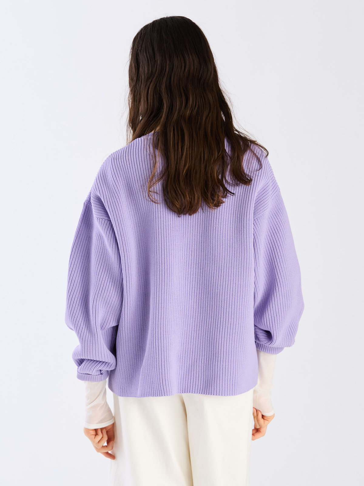 To b. by agnès b. 【Outlet】スポンジニットプルオーバー パープル