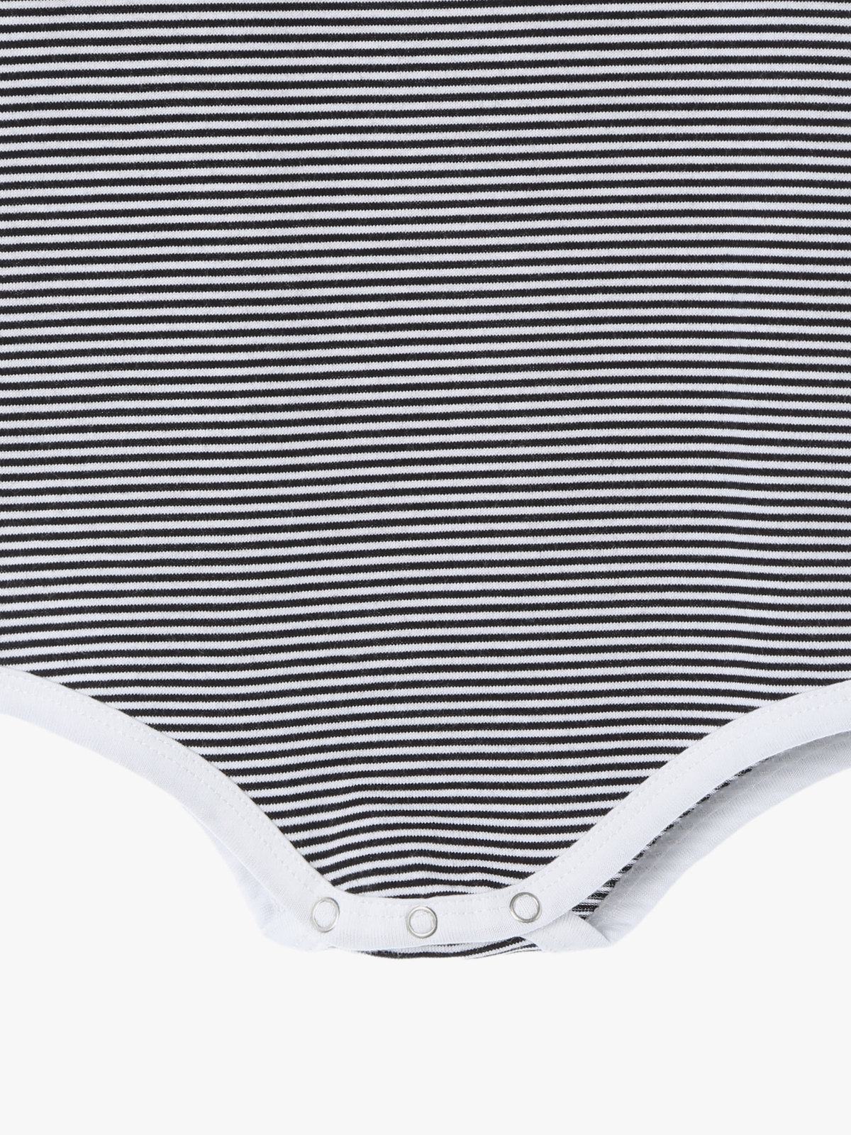 ENFANT ベビー ベビー ロゴ ボーダー コットン 半袖 ボディスーツ 2枚組 ホワイト