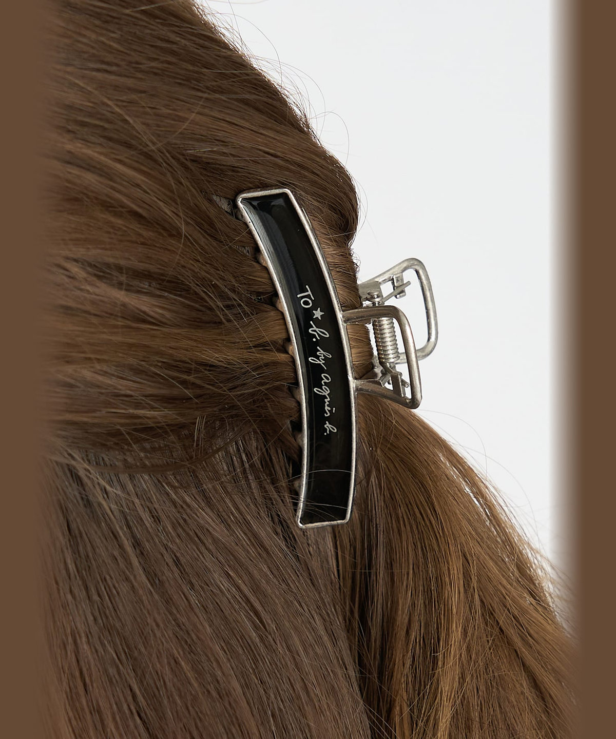 To b. by agnès b. カラー ミニ ヘアクリップ ブラック