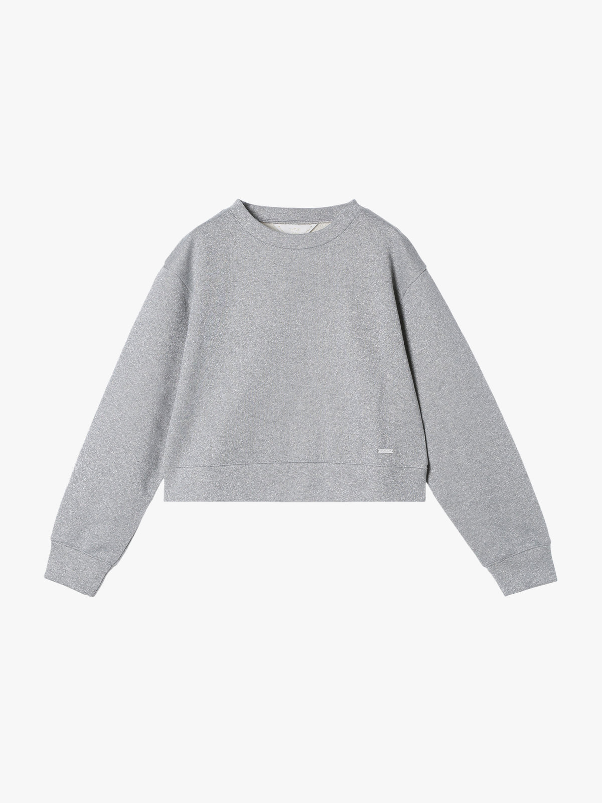 To b. by agnès b. 【Outlet】グリッター ジャージー スウェットプルオーバー グレー