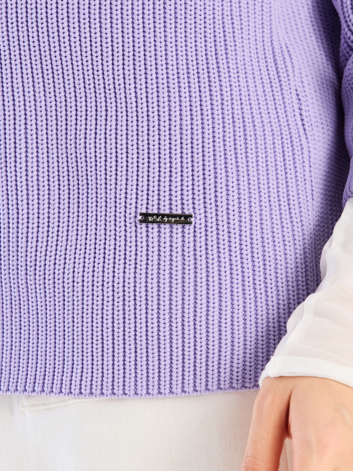 To b. by agnès b. 【Outlet】スポンジニットプルオーバー パープル