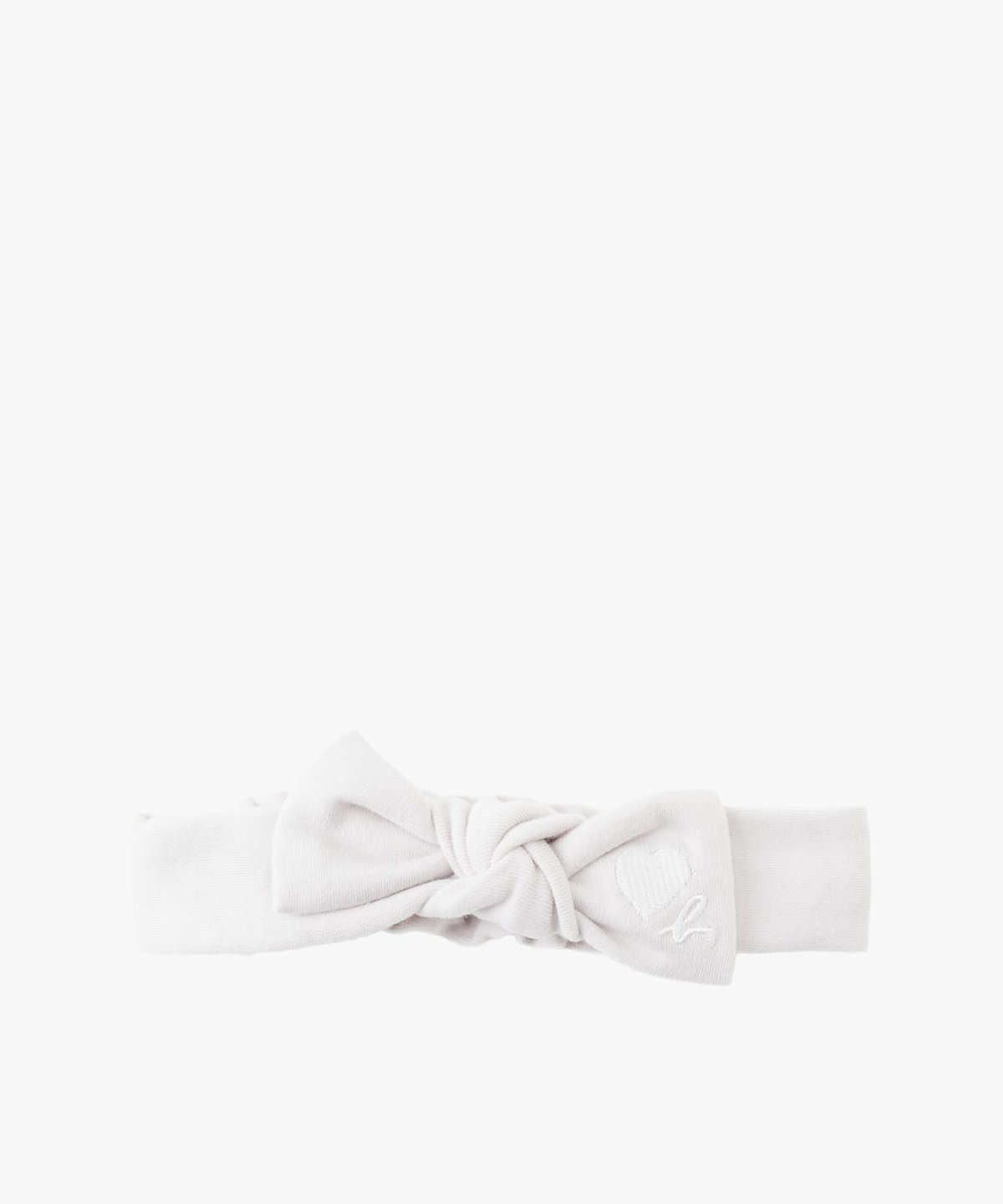 ENFANT ベビー ベビー "b." ロゴ コットン ヘアバンド Heart グレー