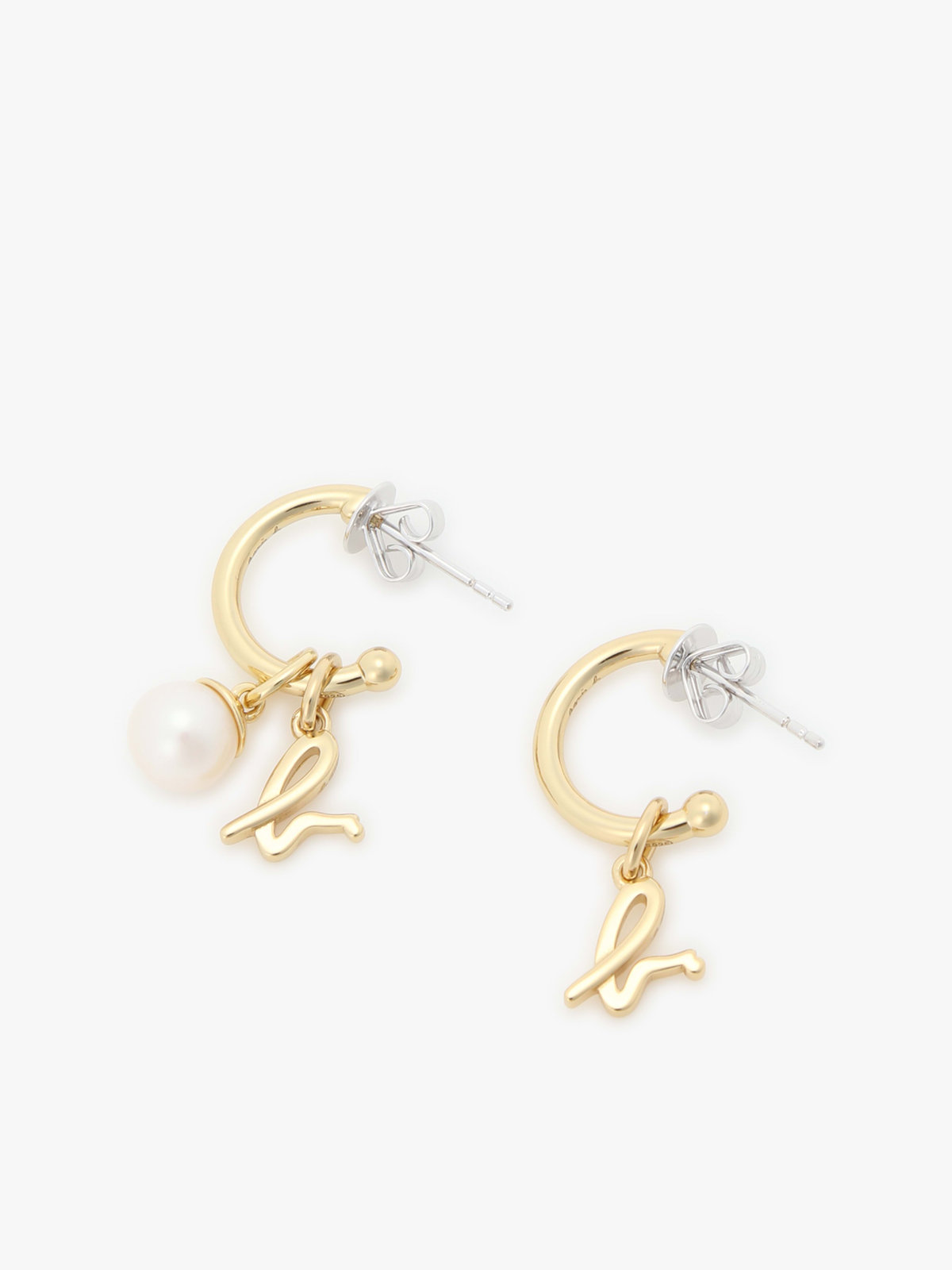 FEMME ウィメンズ ストーンピアス ”Pearl” ホワイト