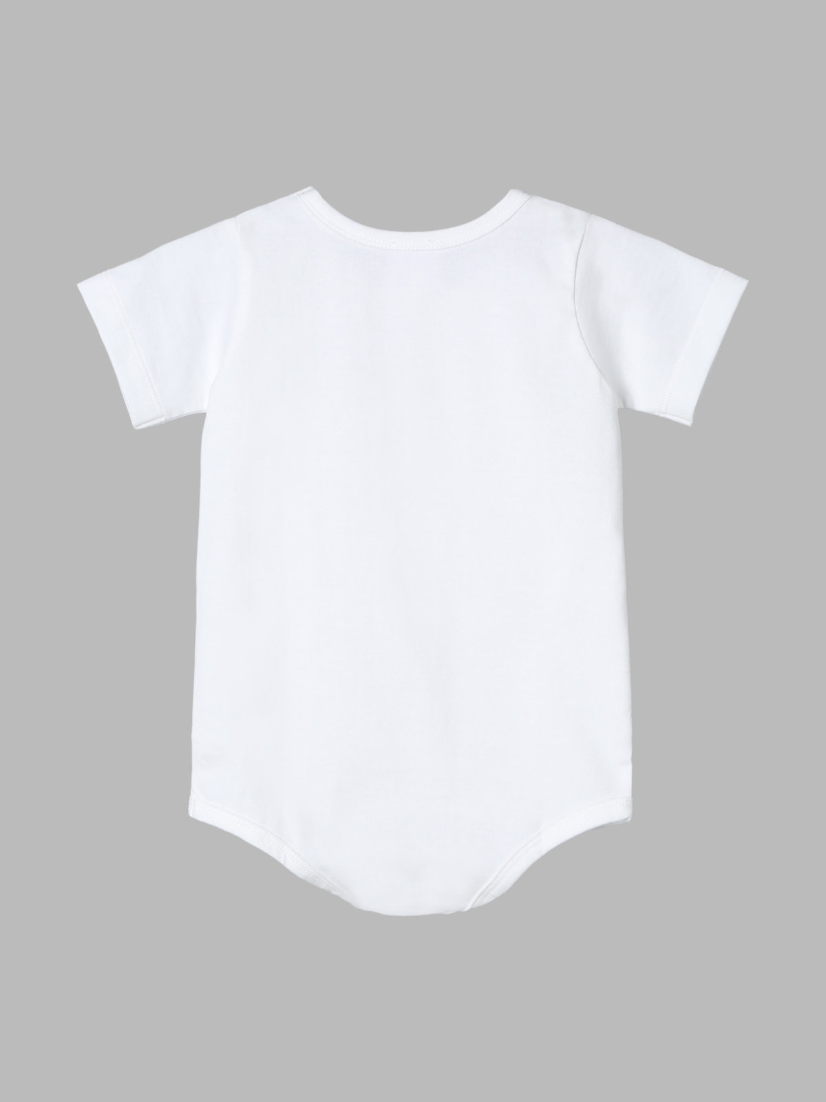 ENFANT ベビー ベビー ロゴ ボーダー コットン 半袖 ボディスーツ 2枚組 ホワイト
