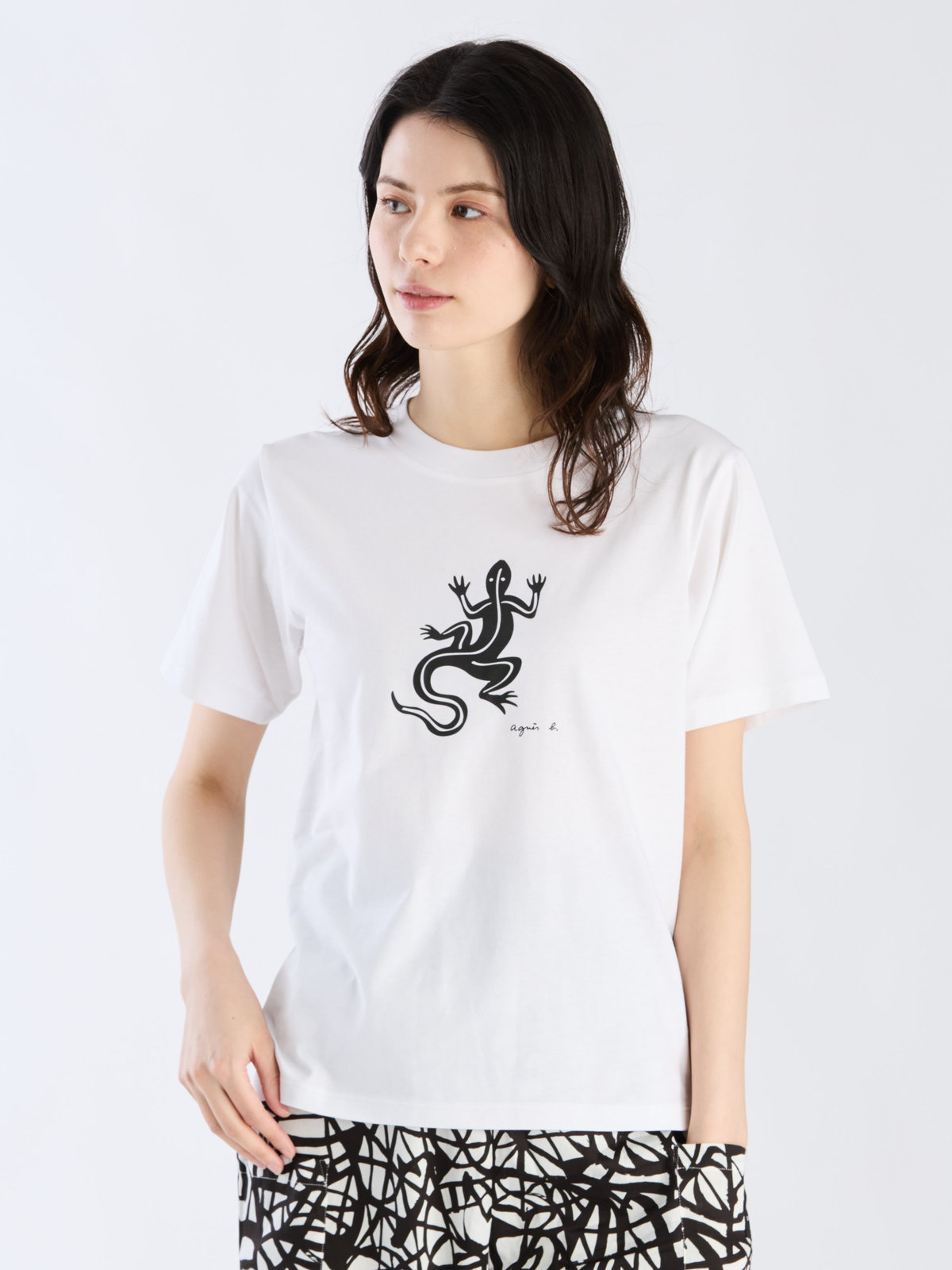 FEMME ウィメンズ SF64 TS レザールTシャツ ホワイト
