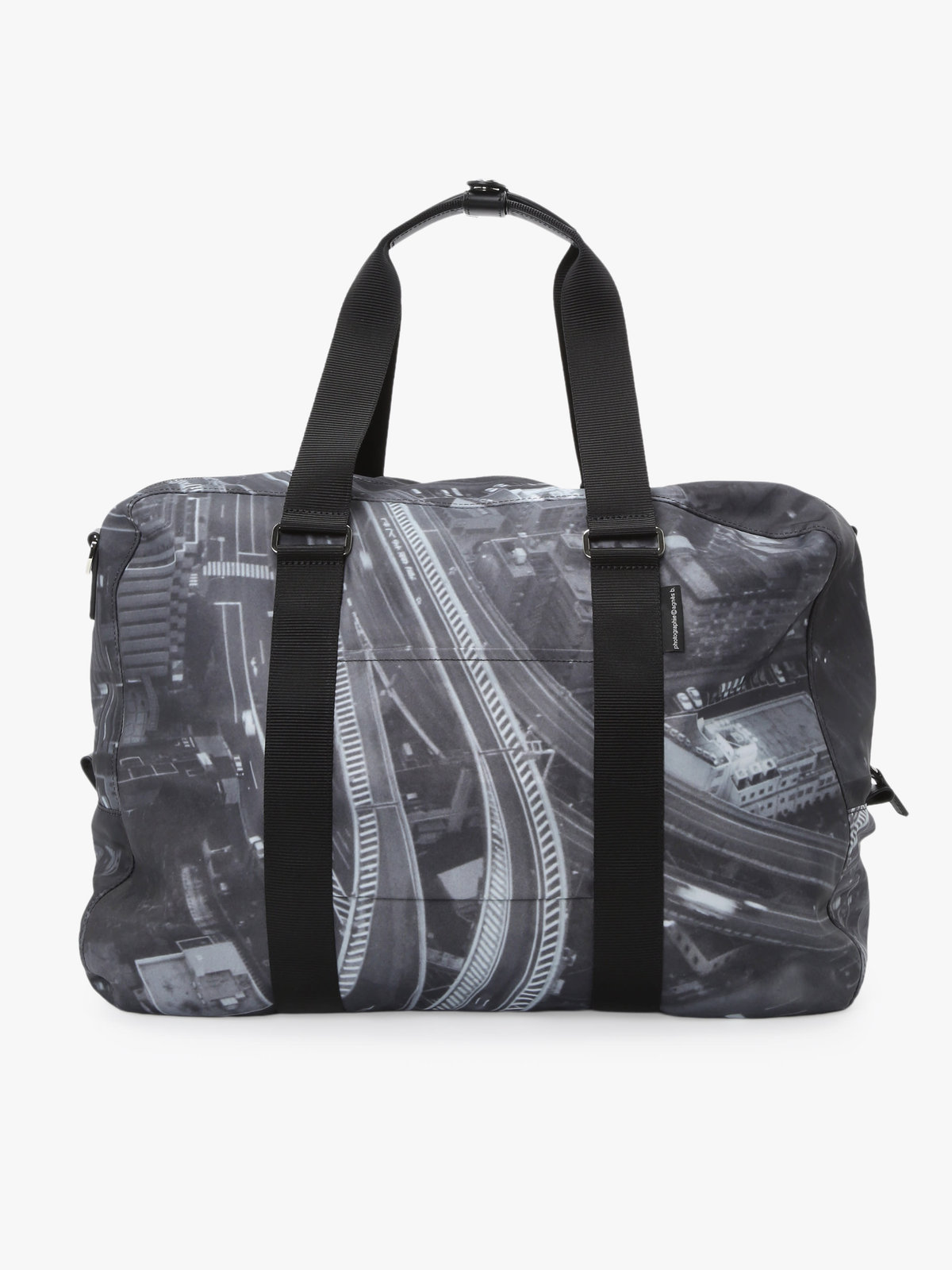 VOYAGE ウィメンズ バッグ＆ウォレット フォトプリント 2way ラージ ボストンバッグ "Tokyo Highway" RAT01Q-01 ブラック