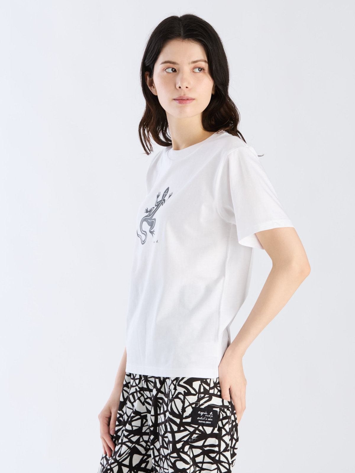 FEMME ウィメンズ SF64 TS レザールTシャツ ホワイト