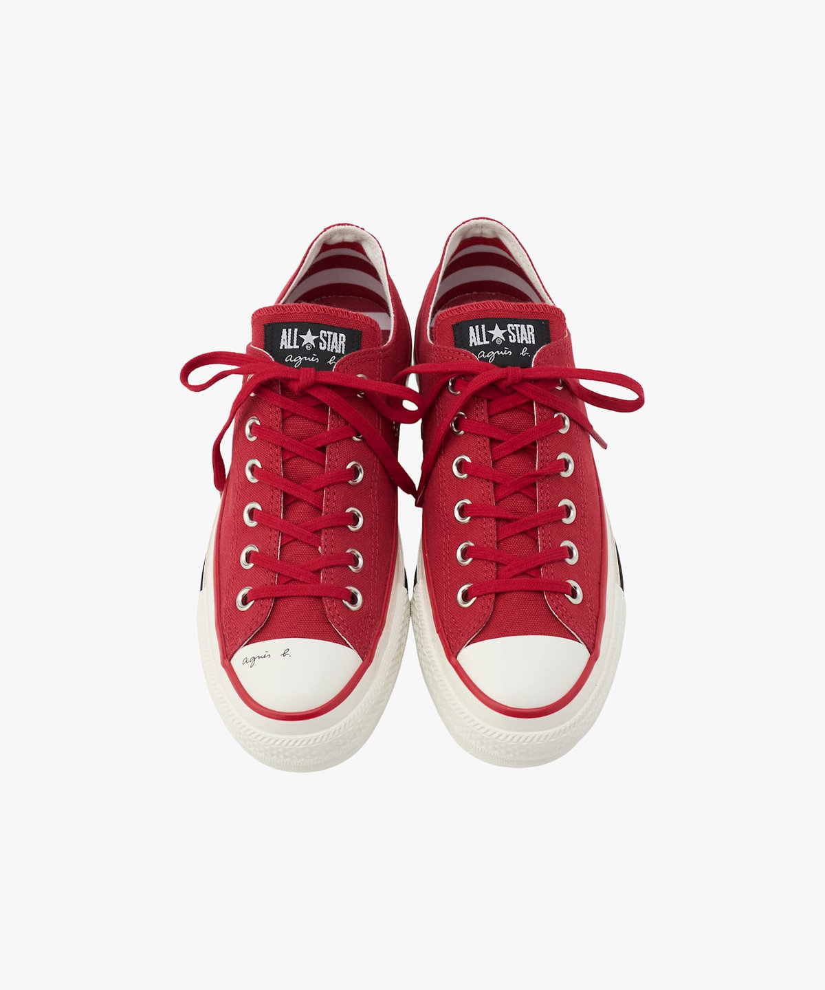 FEMME ウィメンズ agnes b. × CONVERSE コンバース ALL STAR AGED OX レッド