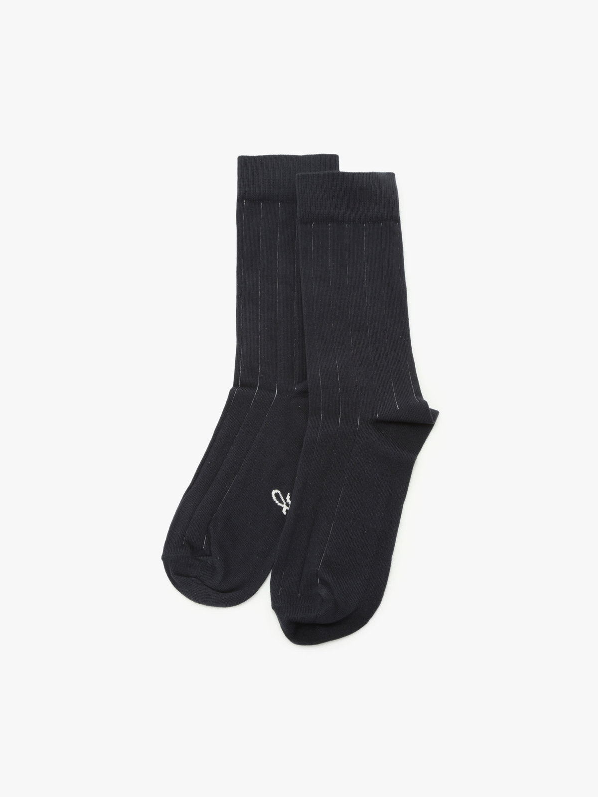 HOMME メンズ メンズ リブソックス ”Rolland” ネイビー