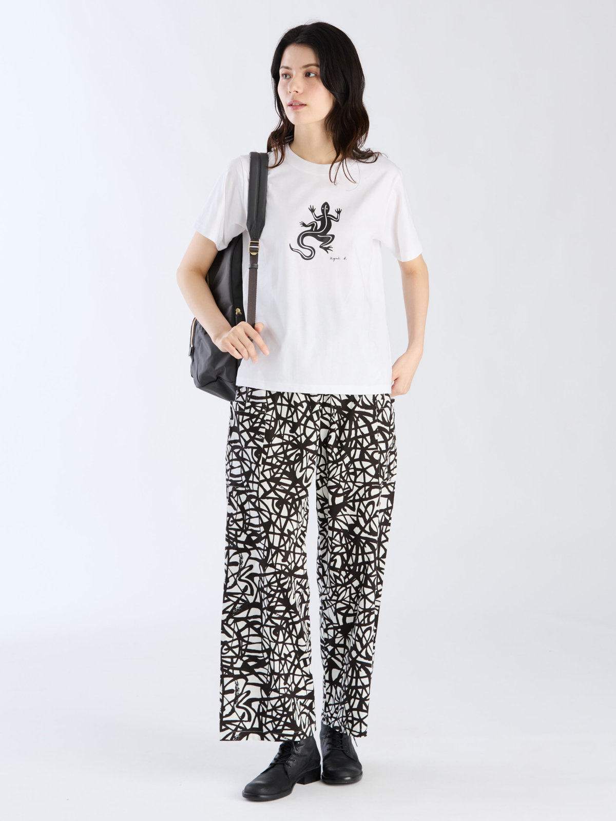 FEMME ウィメンズ SF64 TS レザールTシャツ ホワイト