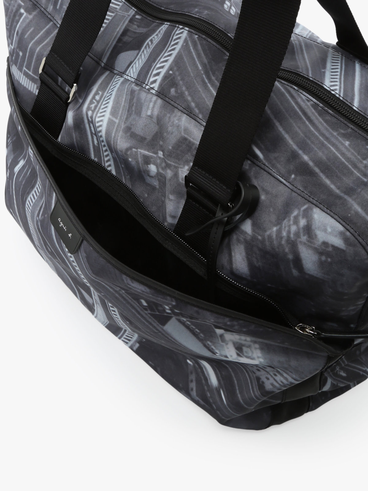 VOYAGE ウィメンズ バッグ＆ウォレット フォトプリント 2way ラージ ボストンバッグ "Tokyo Highway" RAT01Q-01 ブラック